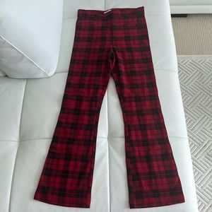 NWOT Zara Girls’ Plaid Flared Pants